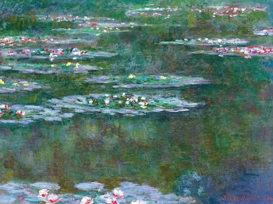 Monet Water Lilies paintings 1904