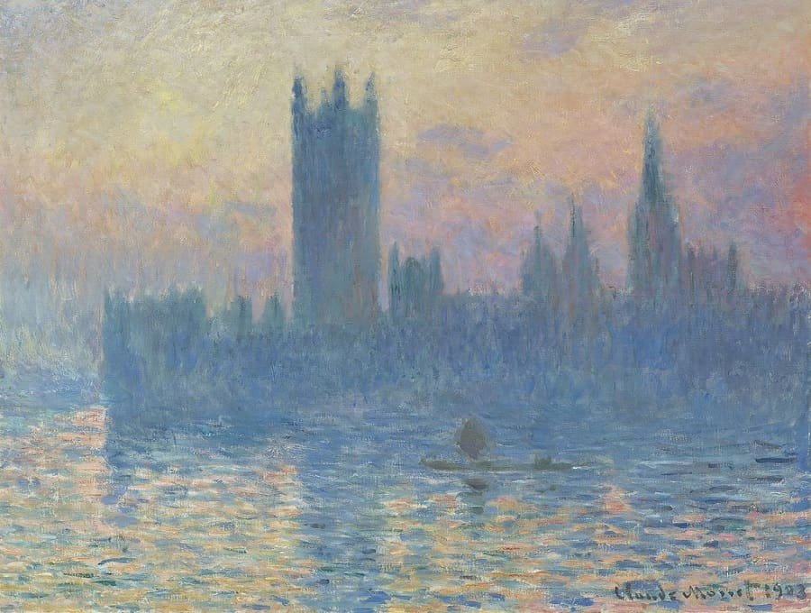 The Houses of Parliament Painting by Claude Monet