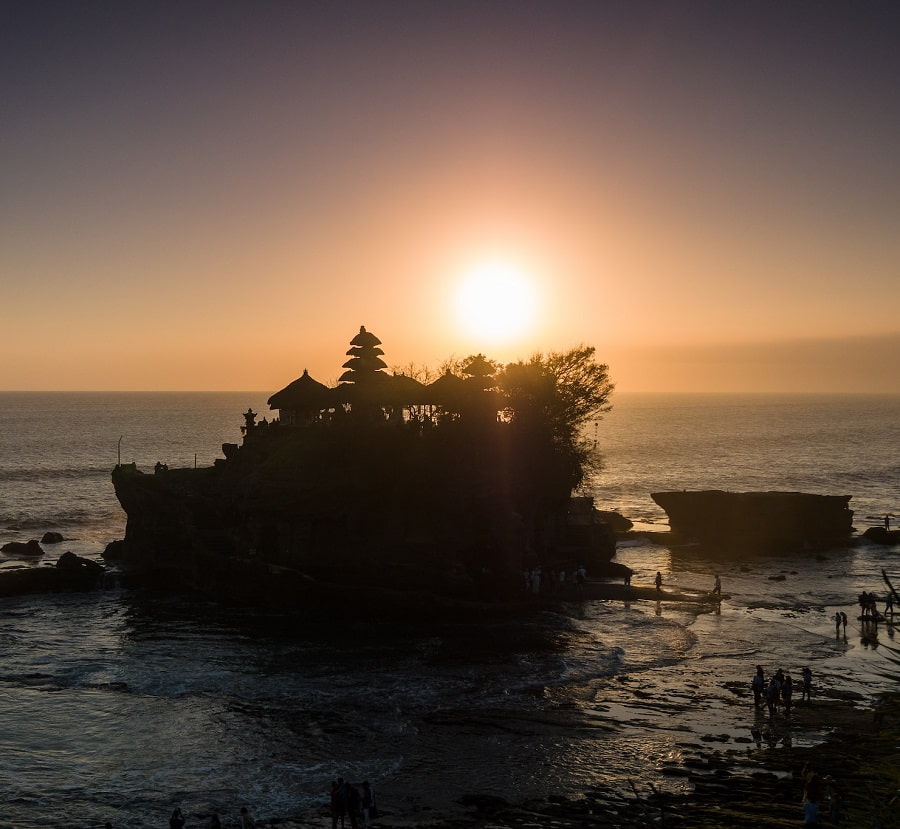 Sunset View from Tanah Lot Temple, Bali