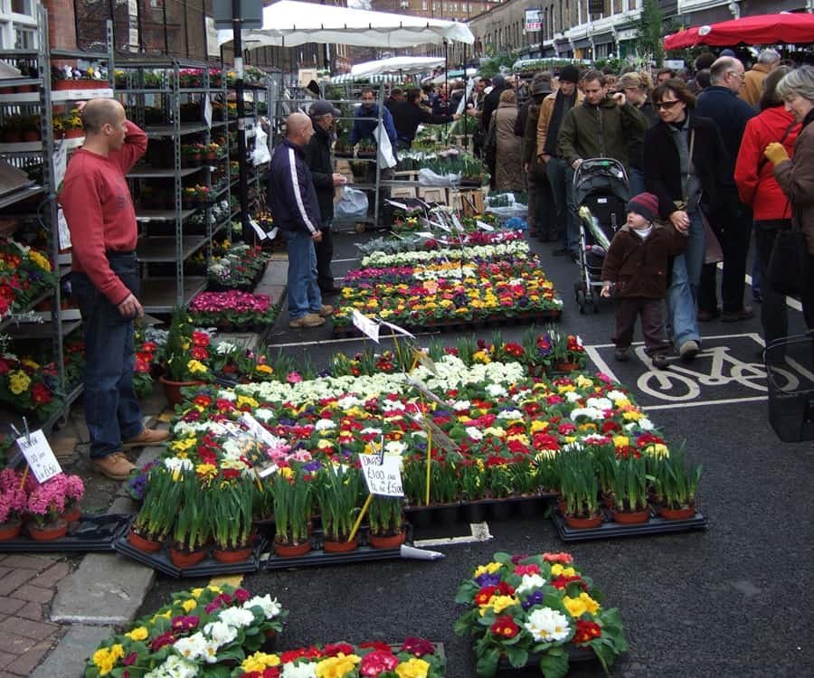 Columbia Road Flower Market, London